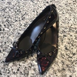 Pointed Toe Tortoise Shell Pumps